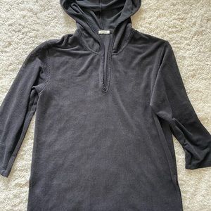 Serene beach cover up. Black hooded  size M. See measurements